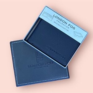 London Fog Collection Men’s Wallet- Black Leather
